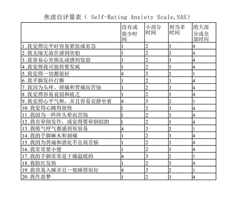 自评量表